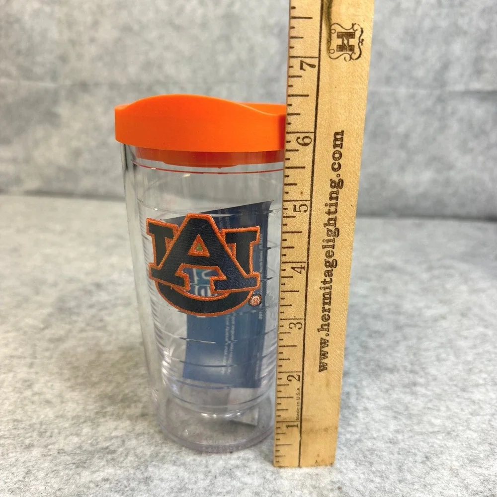 Tervis Auburn Tigers 16oz Insulated Tumbler Orange Lid AU Logo Patch Made in USA